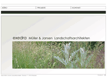 Tablet Screenshot of exedra-web.de
